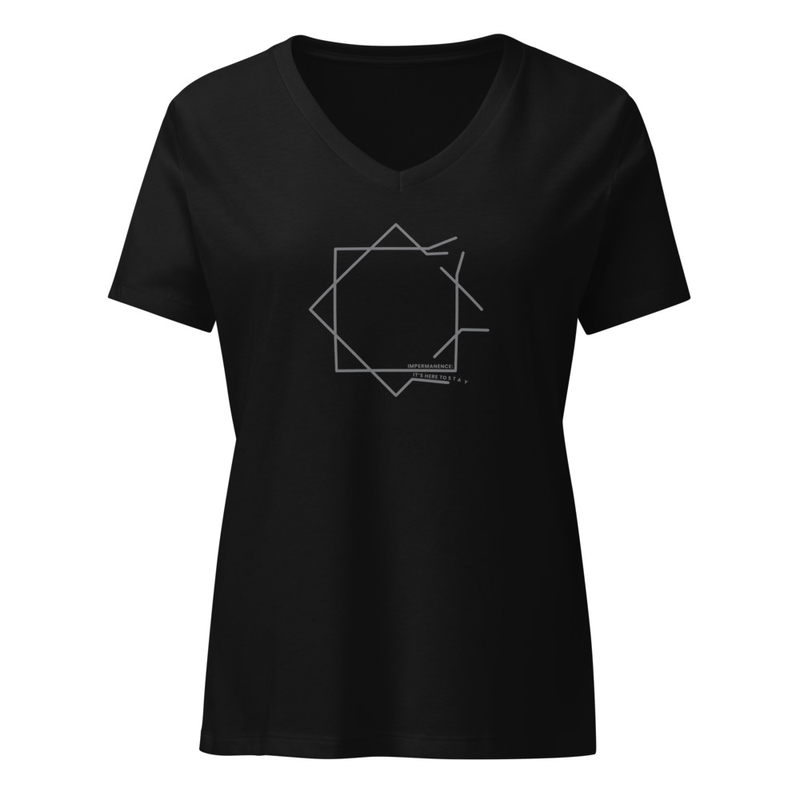 Women’s Impermanence: It's Here to Stay Relaxed V-neck T-shirt