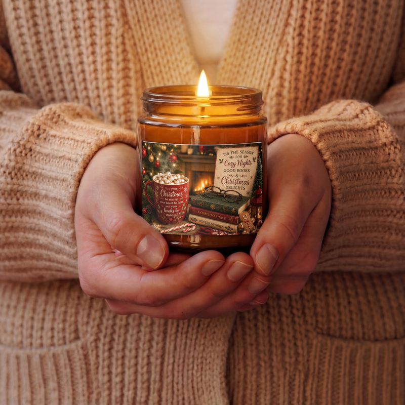 Christmas Warmth Amber jar soy candle