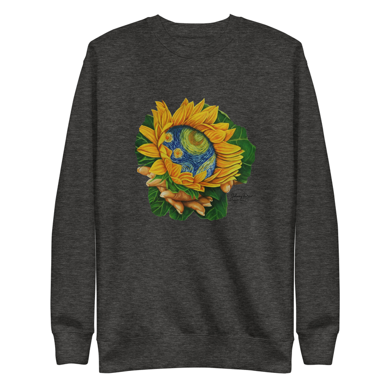 Homage - Unisex Premium Sweatshirt – S, Charcoal Heather