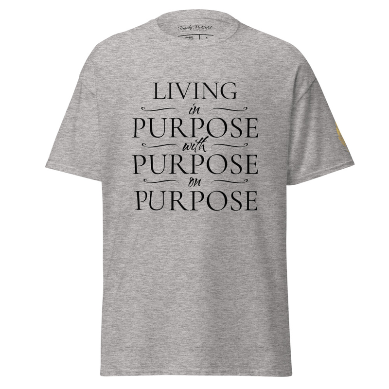 Unisex Soft Tee - in with on Purpose – S, Sport Grey