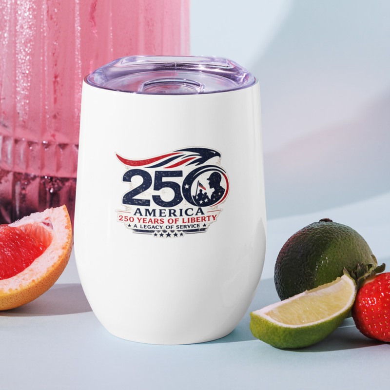 America 250 Tribute 2 Wine tumbler