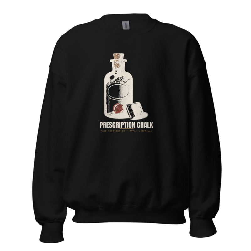 Prescription Chalk Crewneck mockup