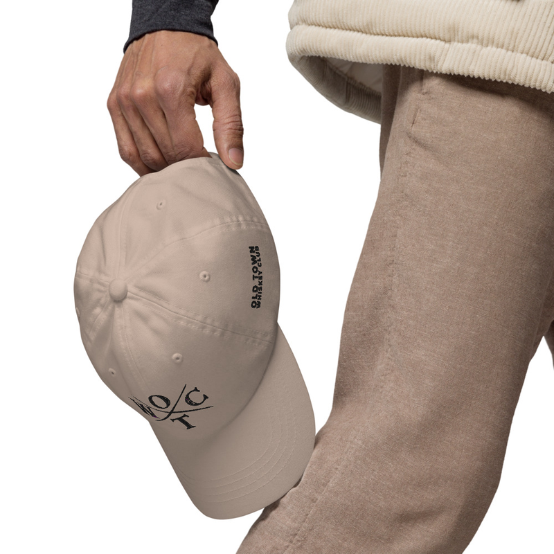 OTWC - Dad Hat - Black Text – One size, Stone