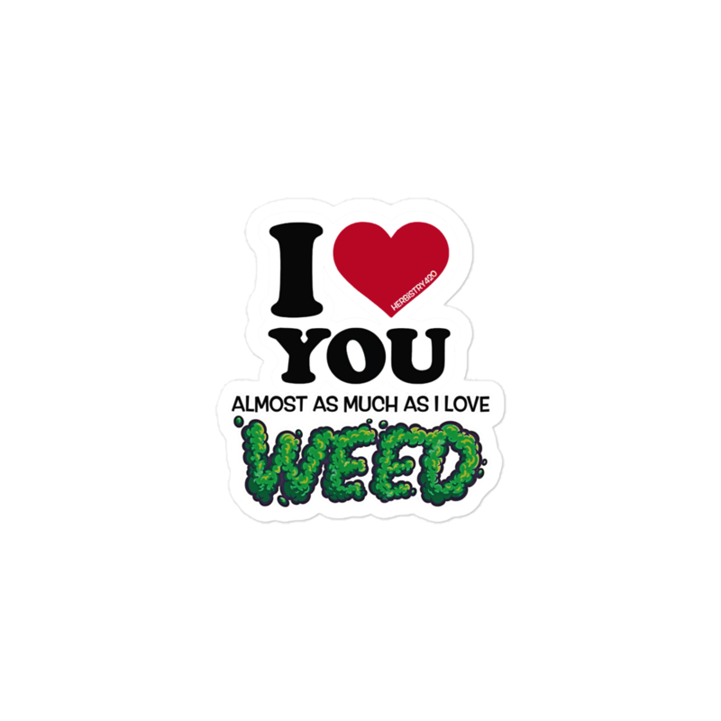 I Love You Almost – Bubble-free stickers