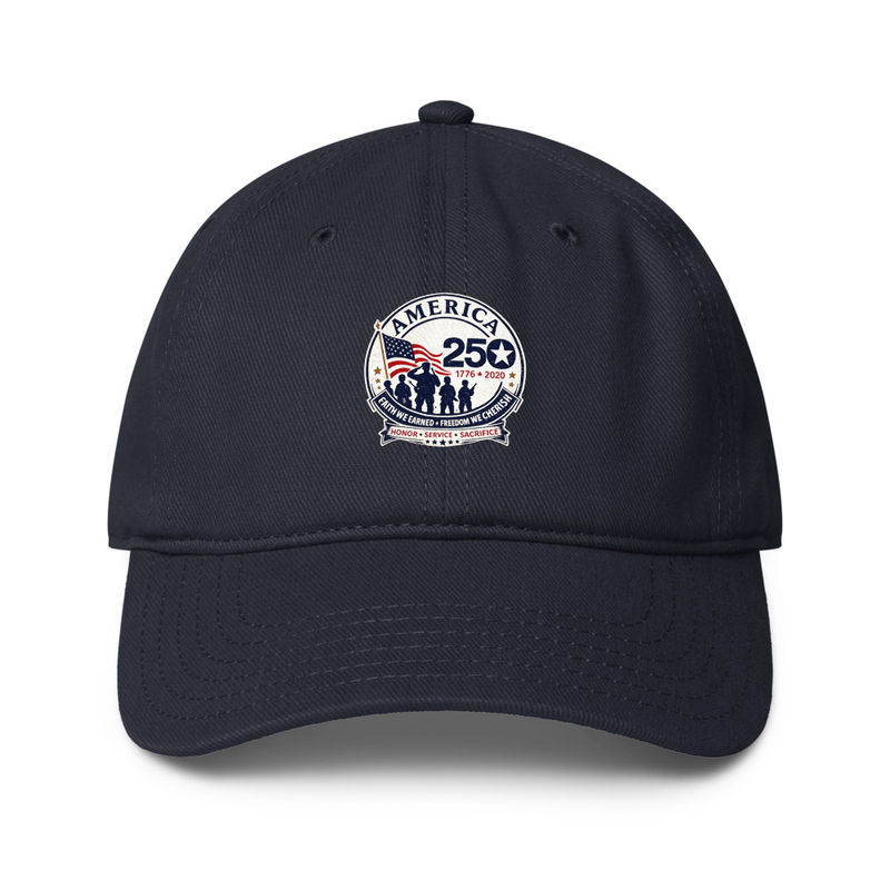 America 250 Tribute 1 Low-profile baseball cap – One size, Dark Navy