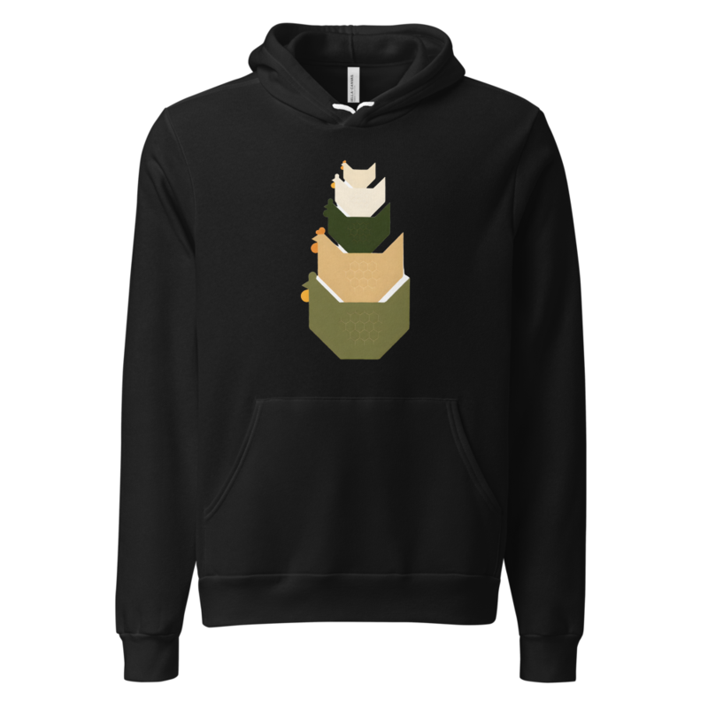 Flock Stack Minimal Hoodie (Artist Series) mockup