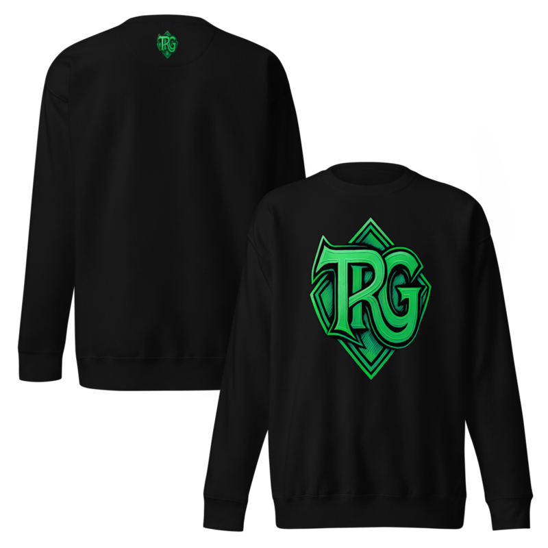 TRG Black Unisex Premium Sweatshirt