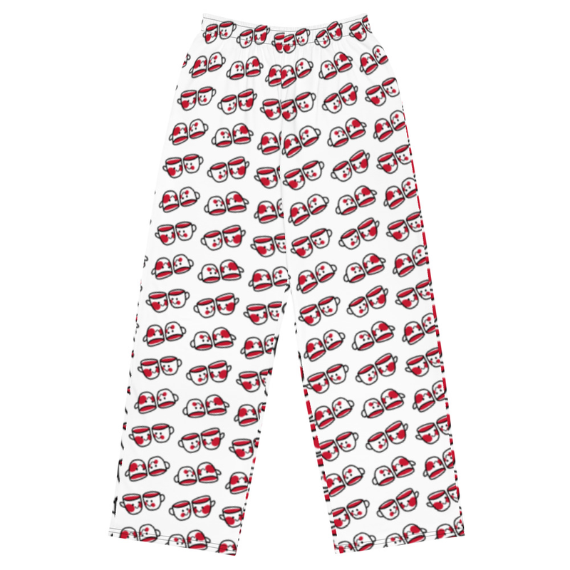 For the love of Coffee All-over print unisex wide-leg pants