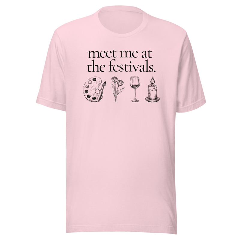 Festivals Tee – 2XL, Soft Pink