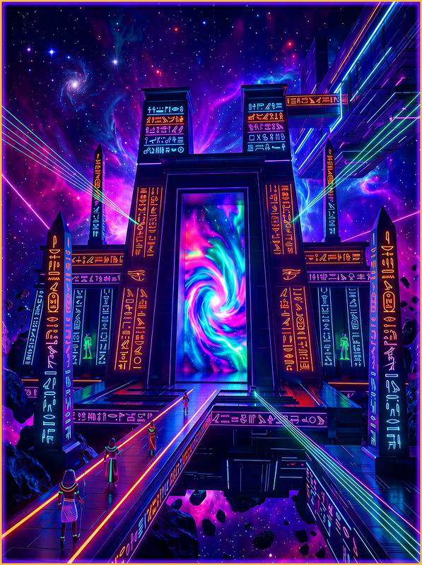 Egyptian Neon Future - Egyptian Neon Future / Black / S