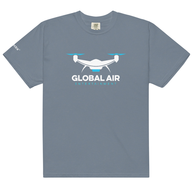 Unisex garment-dyed heavyweight t-shirt – M, Blue Jean