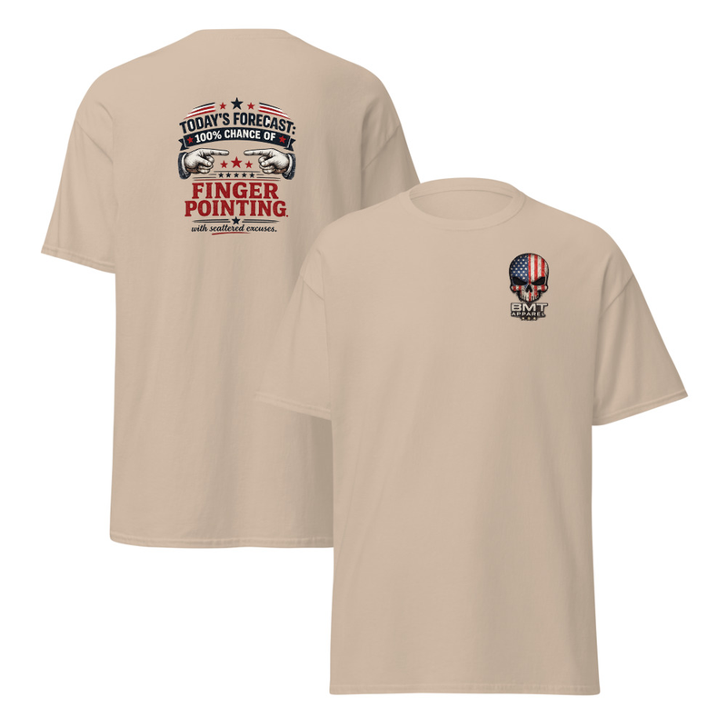 Finger Pointing Unisex classic tee – S, Sand