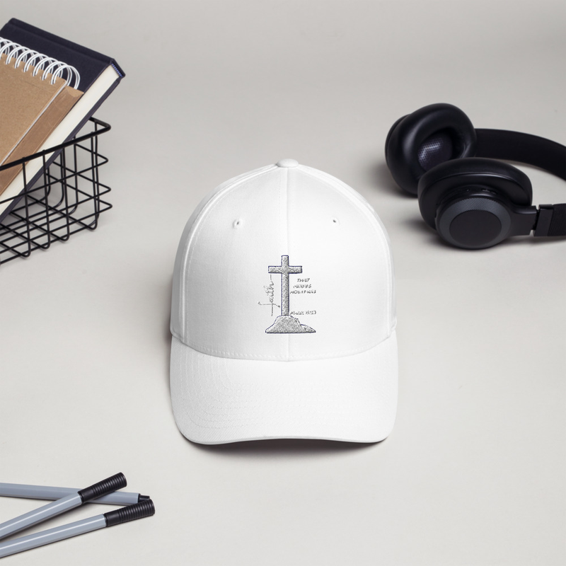 Faith that moves Mountains Structured Twill Cap – S/M, White