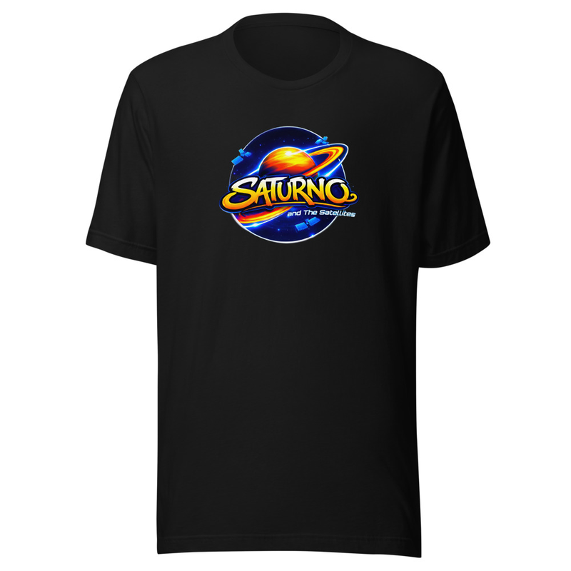 Saturno and The Satellites - Black T-Shirt