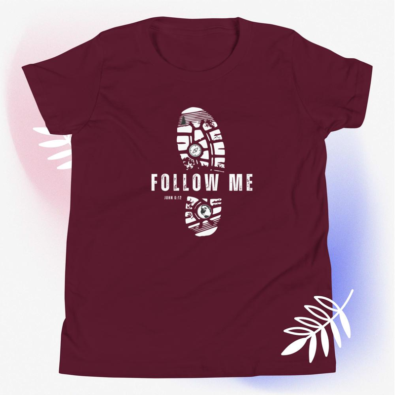 Follow Me - Youth Short Sleeve T-Shirt Darker colors