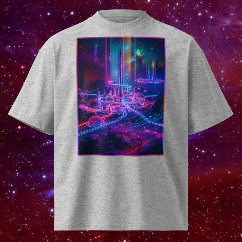 Space Rock Neon City - Space Rock Neon City / Heather Grey / S