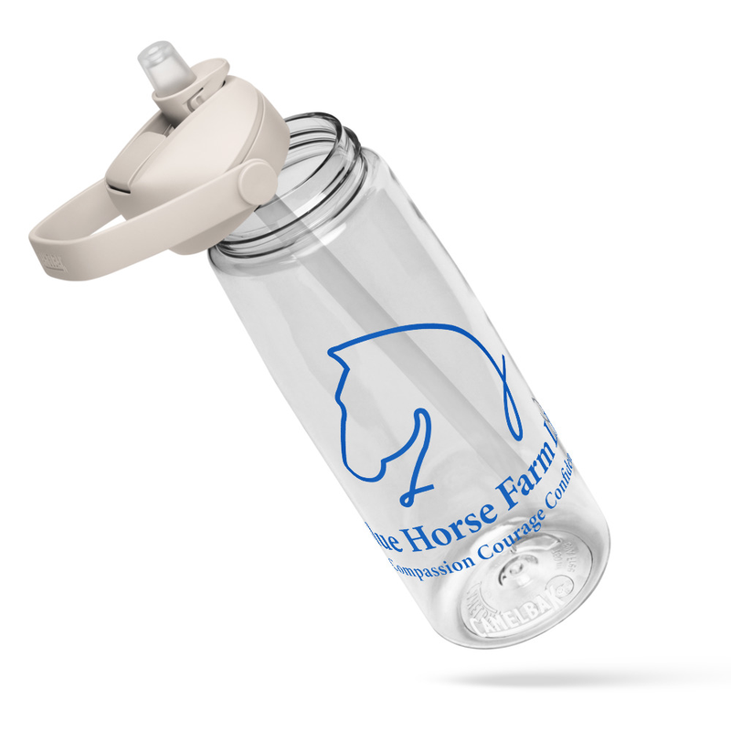 BHF Flip straw water bottle – 25 oz, Clear