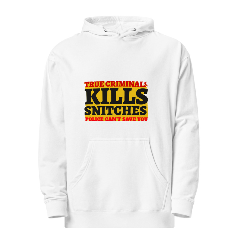True Criminals Kills Snitches Hoodie(Yellow)