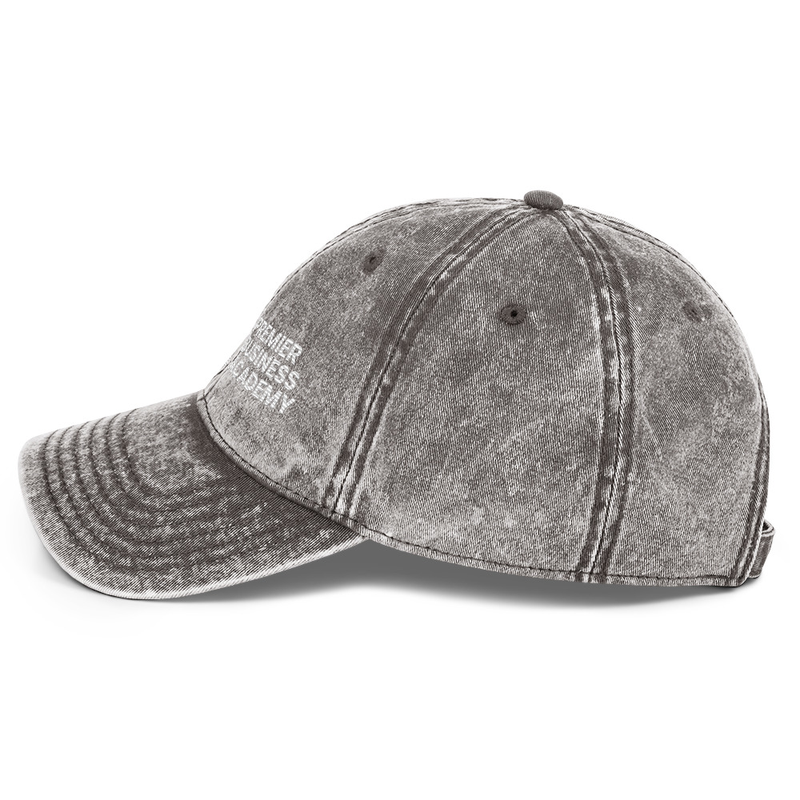 Vintage Cotton Twill Cap - PBA – One size, Charcoal Grey