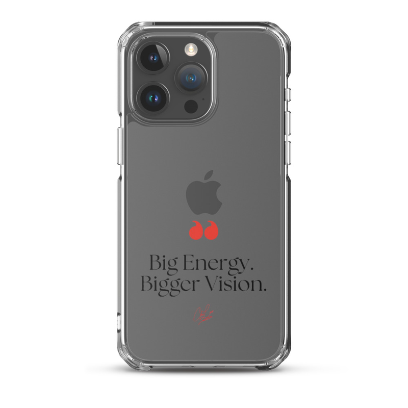 Big Energy. Bigger Vision. Clear Case for iPhone® – iPhone 15 Pro Max