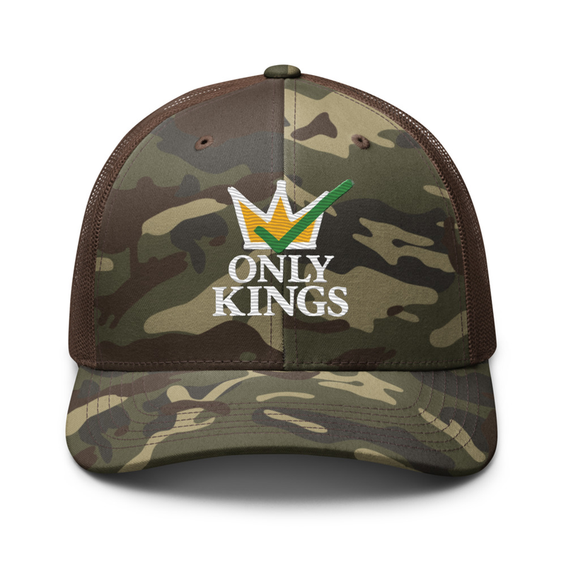 Camouflage trucker hat – One size, Camo/Brown