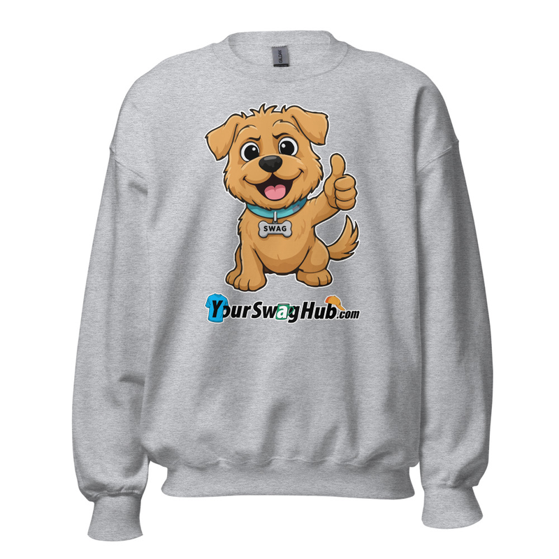 Swag | YourSwagHub.com Thumbs-up Unisex Sweatshirt – XL, Sport Grey
