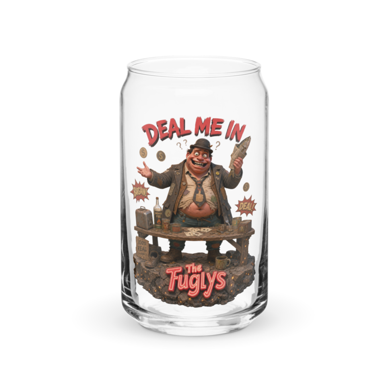 Hucklebob - Deal Me In 16oz Can Glass