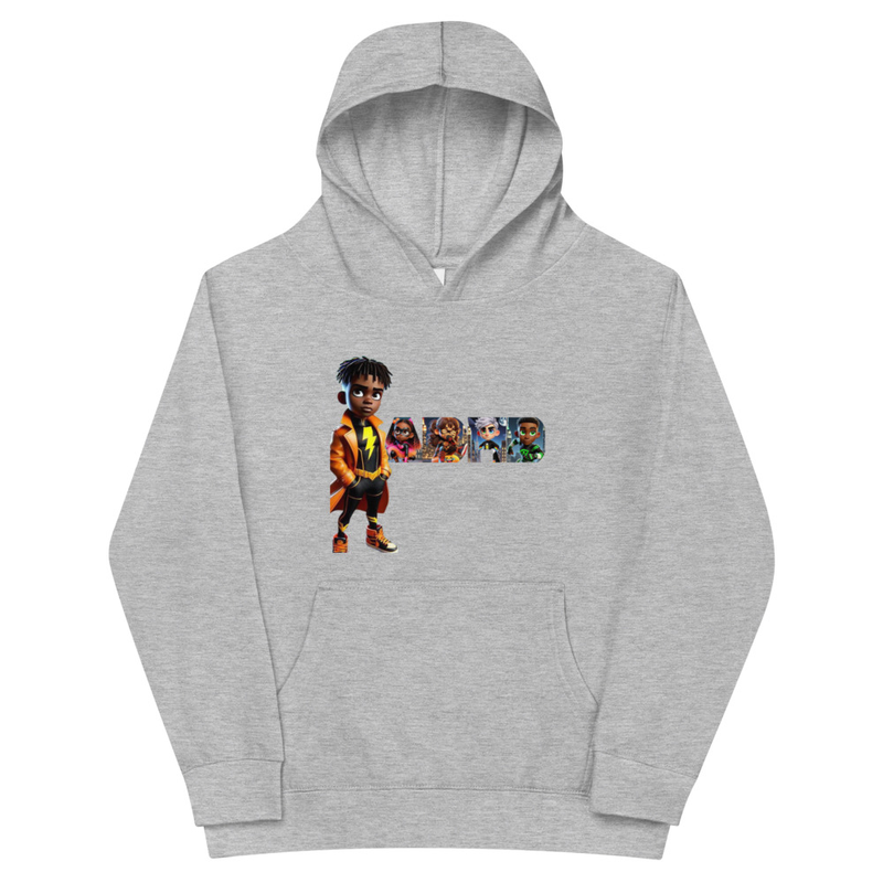 ADHD Kids Fleece Hoodie – S, Athletic Heather