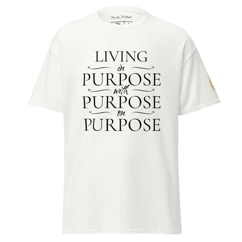 Unisex Soft Tee - in with on Purpose – S, White
