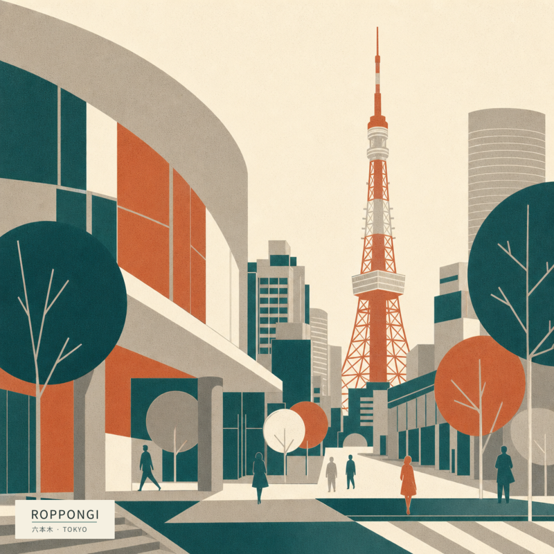 Roppongi(六本木)のアートワーク