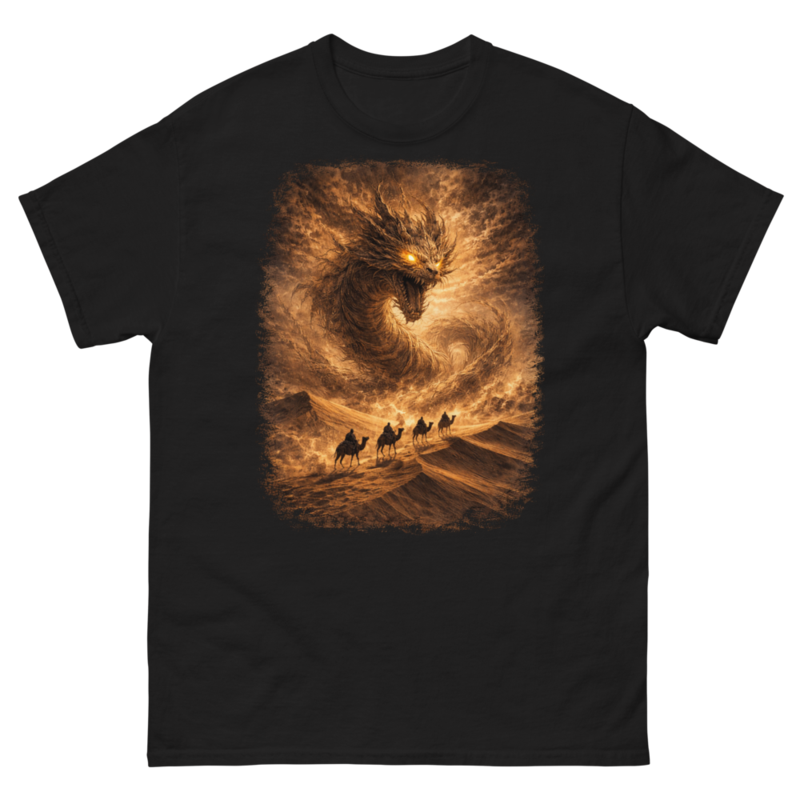 Sand dragon rises in desert storm