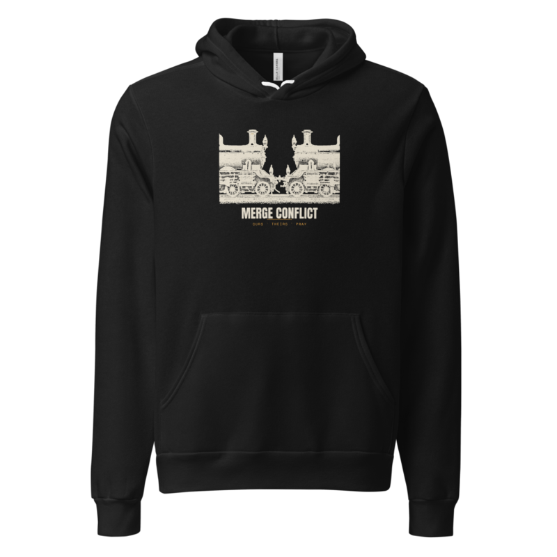 Merge Conflict Hoodie mockup