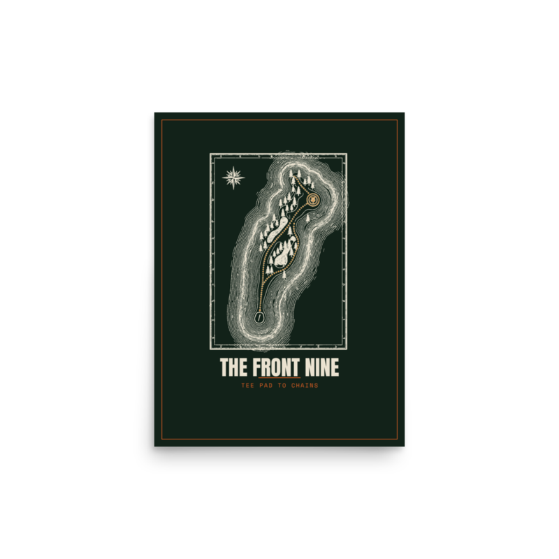 The Front Nine Poster mockup