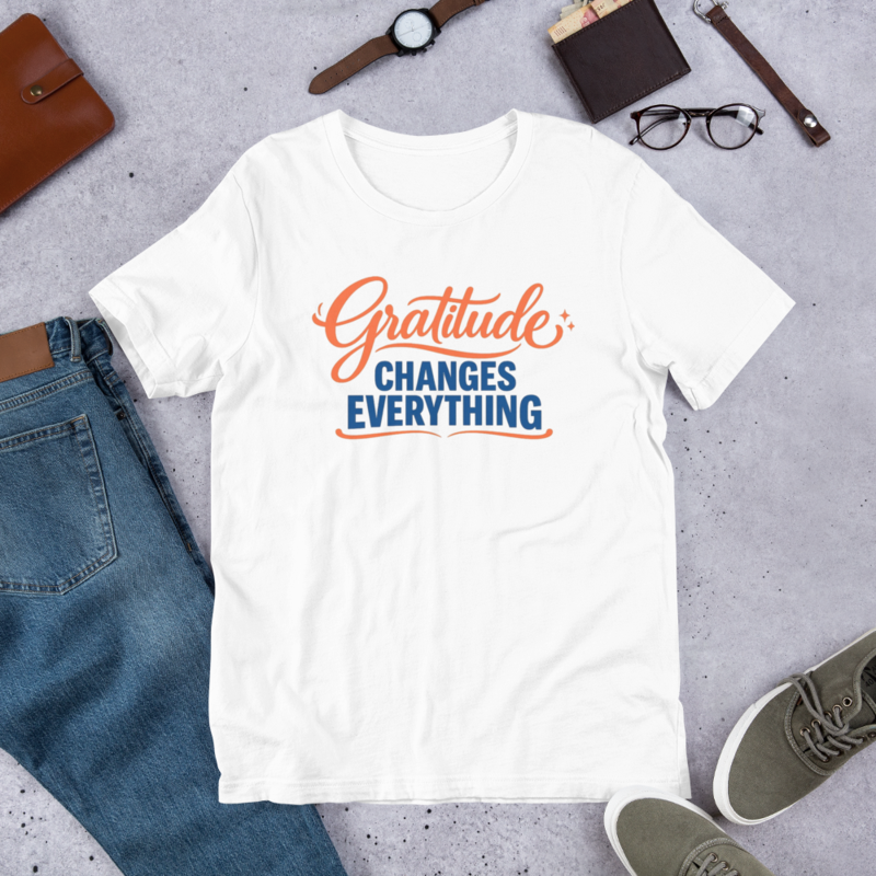 Gratitude Changes Everything 2026 – XS, White