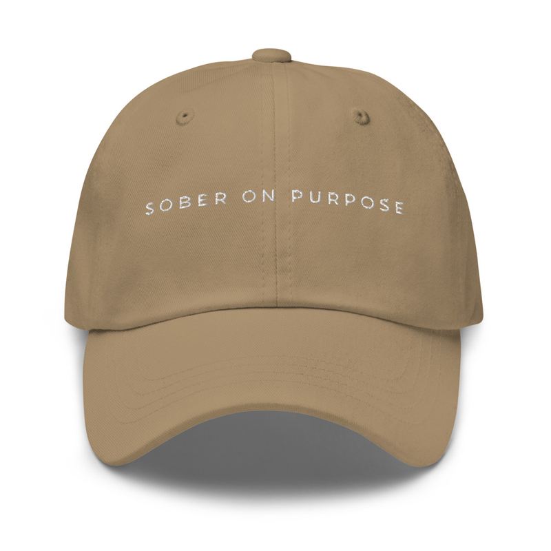 SOBER ON PURPOSE // Dad hat with color – One size, Khaki