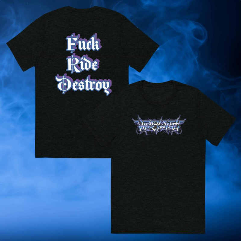 T Shirt - Lightning (Fuck Ride Destroy on back)