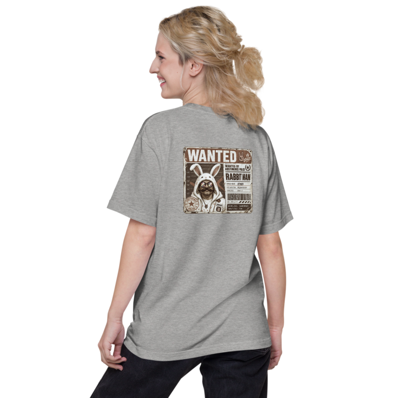 wanted バックプリント tee（ヘザーグレー）
