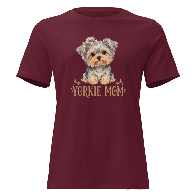 Women's Yorkie Mom Relaxed T-Shirt – view 2