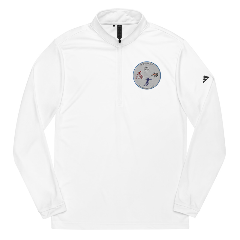 Quarter zip pullover (Prideful Panthers) – S, White