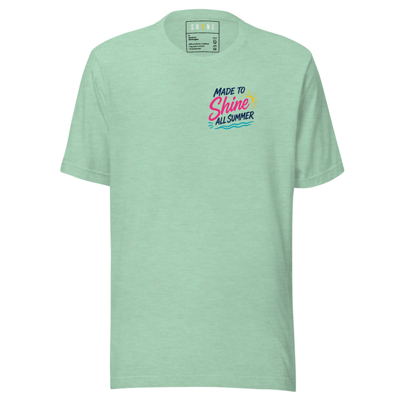 Made to SHINE T-shirt – XL, Heather Prism Mint
