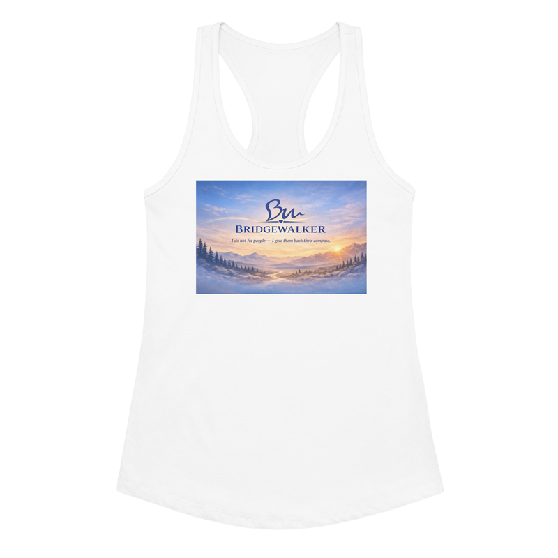 BridgeWalker Sunrise – Women’s Fitted Racerback Tank