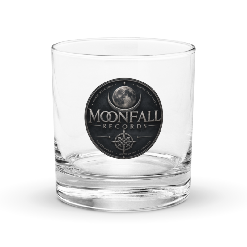 Mooonfall Records Rocks glass