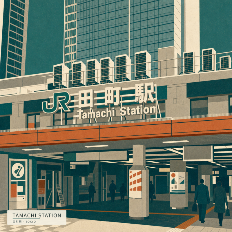 Tamachi Station(田町駅)のアートワーク