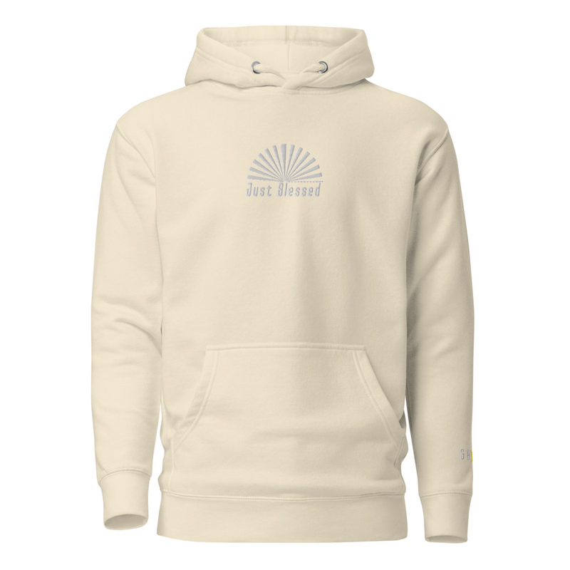 "Just Blessed" Unisex Hoodie – S, Bone