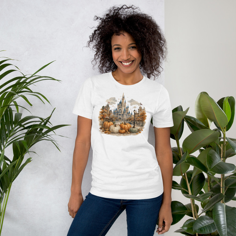 Storybook Castle Autumn Tee – XS, Solid White Blend