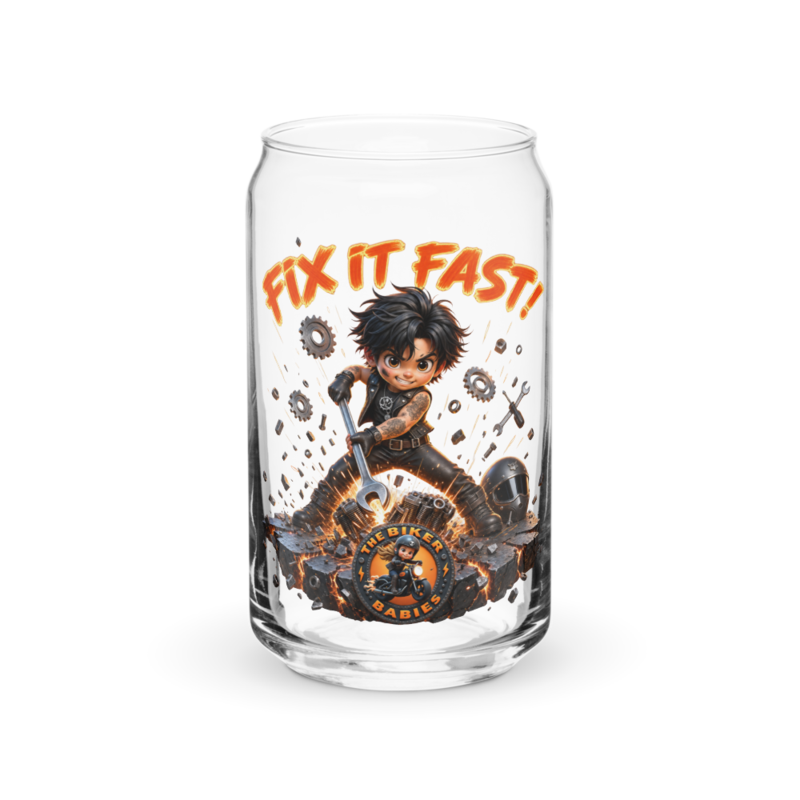 Santiago Fix It Fast 16oz Can Glass