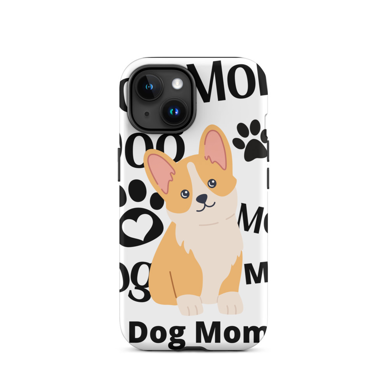Tough Case for iPhone®: Dog Mom – iPhone 15, Matte