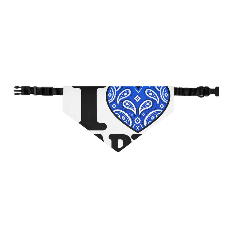 I Love Rappa Pet bandana collar