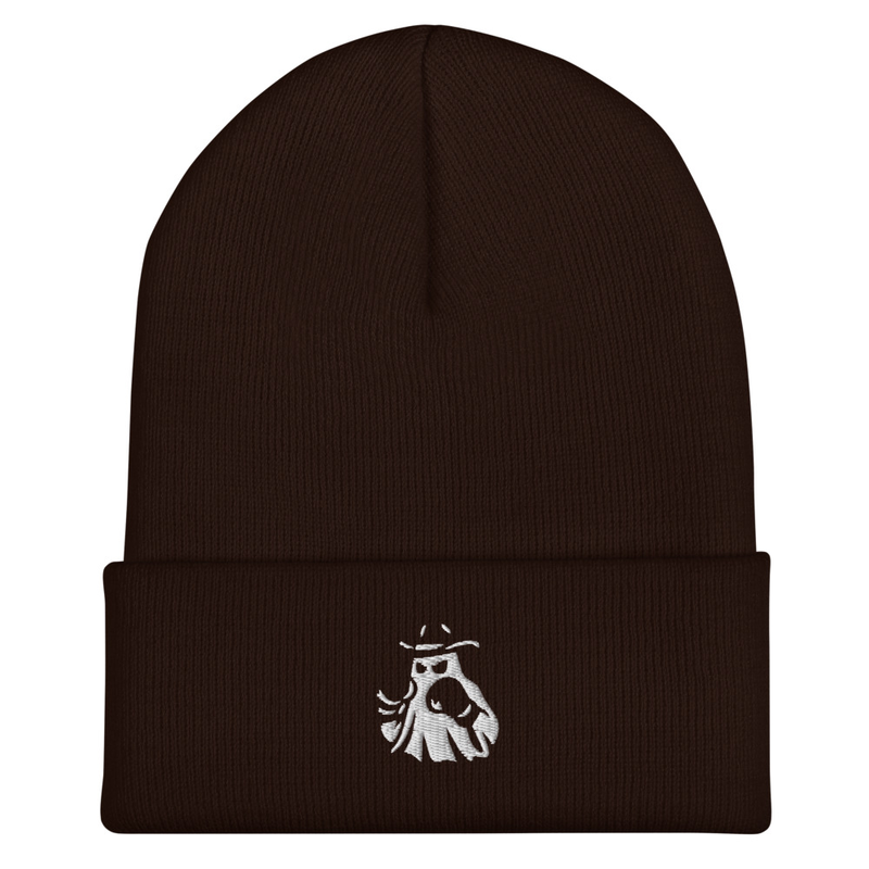 "THE PHANTOM" DARK COLOR BEANIE – One size, Brown