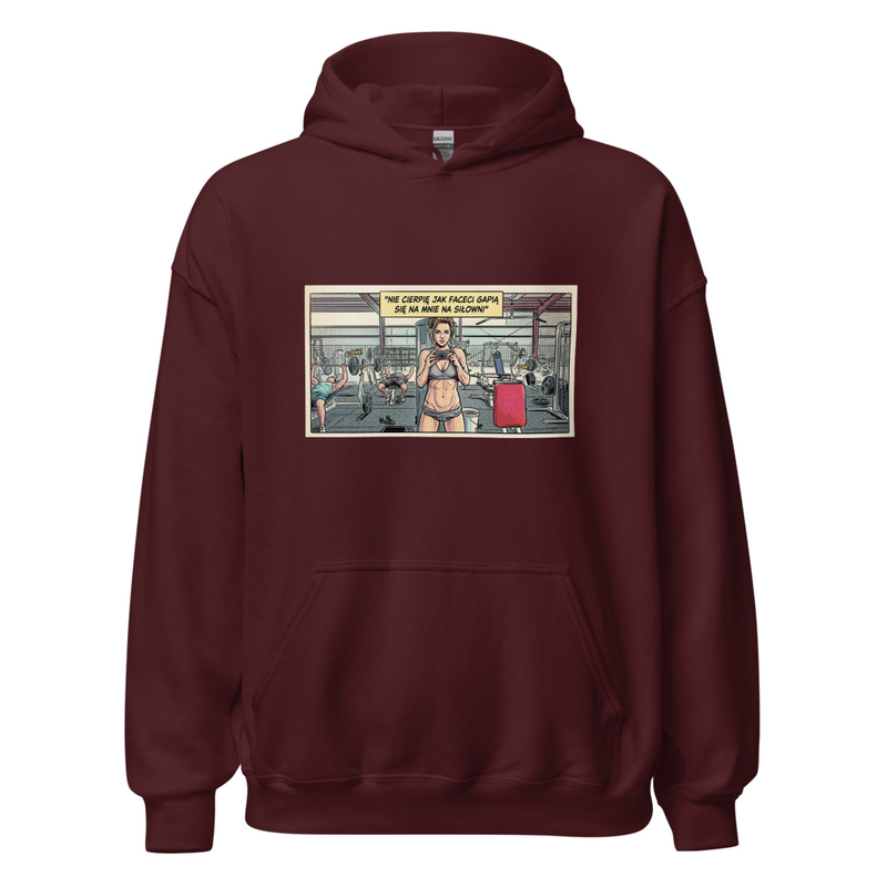 Klasyczna Bluza „Masa Sama Się Nie Zrobi” - kolor Maroon